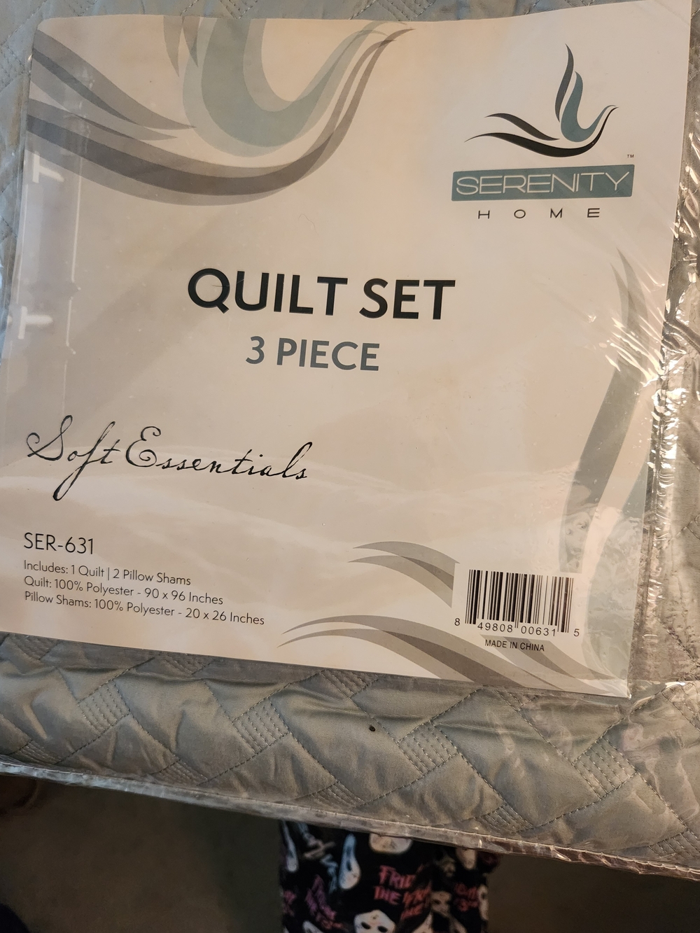 Serenity Quilted 3-Piece Quilt Set & Matching Sheet Set ■No Offers》 Read Below《